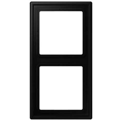 cadre - 2 postes - ls - noir mat - jung ls990 ls982swm