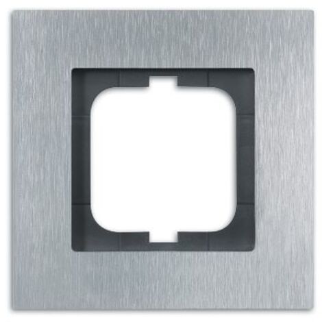 BUSCH-JAEGER 1721-860 PLAQUE SIMPLE, CARAT, ACIER INOXYDABLE (1/3)