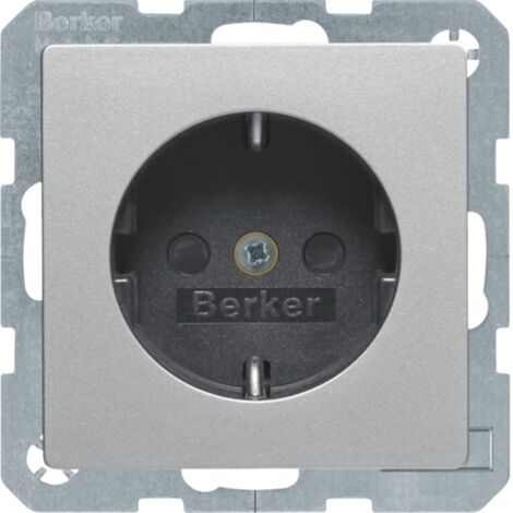 HAGER 47236084 PRISE DE COURANT ALUMINIUM BERKER (1/3)