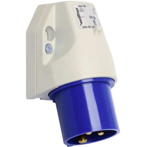 Walther Werke 610306 610306 Prise murale mâle CEE 16 A 3 pôles 230 V 1 pc(s) (1/2)