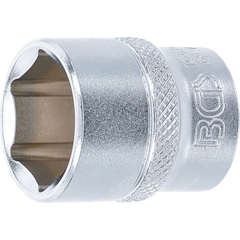 BGS Douille pour clé, six pans 10 mm (3/8") 19 mm (1/3)