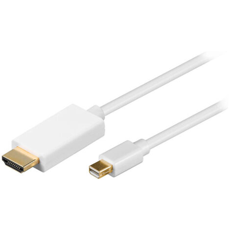 Câble Adaptateur Mini DisplayPort™/HDMI™, Doré, Connecteur mini DisplayPort connecteur HDMI™ (type A). Longueur de câble 1 m (1/3)