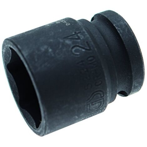 BGS TECHNIC - DOUILLE À CHOC 24MM 1/2'' COURTE HEXAGONALE (1/2)