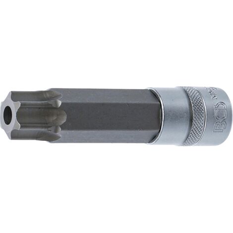 Douille à embouts longueur 110 mm 12,5 mm (1/2") profil T (pour Torx) avec perçage T100 (1/2)