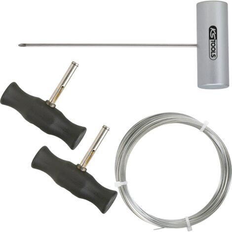 Kstools – Coffret de 4 outils de démontage de pare-brise – Avec corde à piano – Poignées ergonomiques – Pour professionnels du secteur automobile