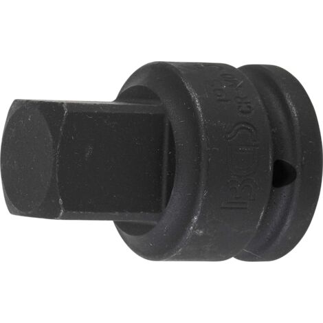 Bgs Technic – Adaptateur de clé à douille à choc femelle 20 mm (3/4'') – Mâle 25 mm (1'') – Acier chrome-molybdène – Capacité 1500 Nm – 195 (1/3)