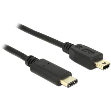 Delock Câble USB USB 2.0 USB-Mini-B mâle, USB-C® mâle 2.00 m noir 83336 Y464673 (1/2)
