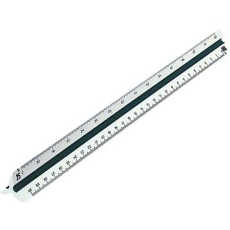 Rumold 150KE/1/30 Architekt 1 Règle triangulaire plastique blanc 30 cm Y23670