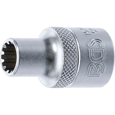 BGS Douille Gear Lock Entraînement Carré intérieur 12,5 mm (1/2") SW 9 mm - 10209 (1/3)
