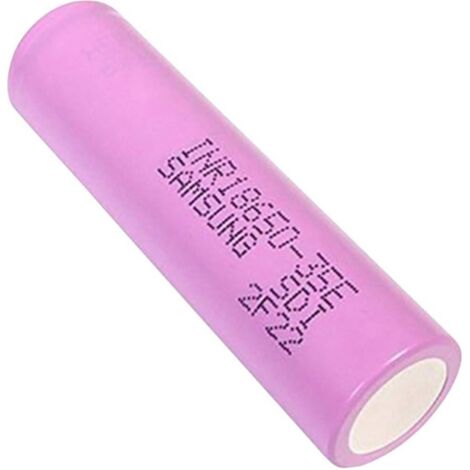 Samsung – Pile rechargeable 18650 Li-Ion 3.6V 3450mAh – Résiste aux courants élevés – Flat-top pour applications industrielles