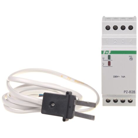 Détecteur d'inondation compact 230V – Relais de détection d'eau PZ-828 – Installation sur rail 35mm – Sécurité et fiabilité maximales