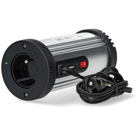 Convertisseur de tension modifiée onde sinusoïdale Tension d'entrée: 12 V DC Connexion (s) de sortie d'alimentation de l'appareil: Type E (CEE 7/5) / USB-A 230 V AC 50 Hz 150 W Puissance de sortie max (1/2)