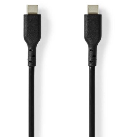 CCGL60710BK20 Câble USB , USB 2.0 , USB-C Mâle , USB-C Mâle , 240 W , 480 Mbps , Plaqué nickel , 2.00 m , Rond , PVC , Noir , Label (1/2)