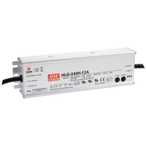 Mean Well ALIMENTATION À DÉCOUPAGE  - SORTIE SIMPLE - 240W - 12V