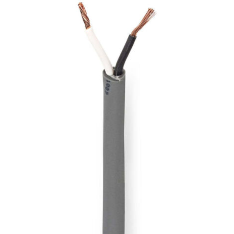 Cable haut parleur 2 x 150 mm cuivre 1000 m rond pvc gris fonce bobine (1/2)