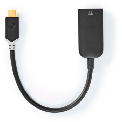 CCBW64652AT02 Câble Adaptateur USB-C Nedis Type-C Mâle - Sortie HDMI 0,2 m Anthracite (1/5)