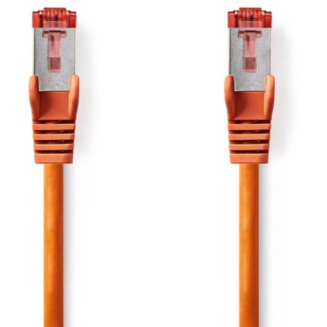 CCGL85221OG20 Câble réseau CAT6 , RJ45 Male , RJ45 Male , S/FTP , 2.00 m , Rond , LSZH , Orange , Label (1/2)