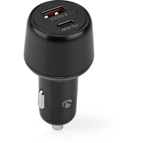 Chargeur de voiture 65 w 20 30 325 a nombre de sorties 2 type de port usb a usb c selection automatique de la tension (1/5)
