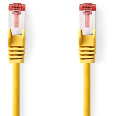 CCGL85221YE20 Câble réseau CAT6 , RJ45 Male , RJ45 Male , S/FTP , 2.00 m , Rond , LSZH , Jaune , Label (1/2)