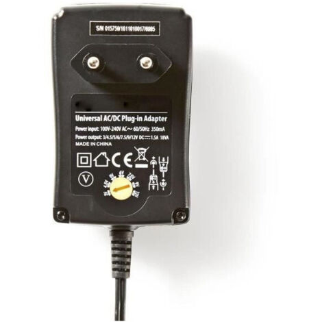 ACPA002 Nedis Adaptateur secteur Universel 1500 mA - Adaptateur secteur Universel 1500 mA avec 6 connecteurs amovibles (1/3)