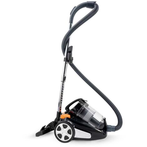 Aspirateur Sans sac 700 W Capacité de poussière: 3.0 l Combi Brosse Rayon d'action: 8.50 m Filtre à air HEPA Anthracite / Noir / Orange (1/2)