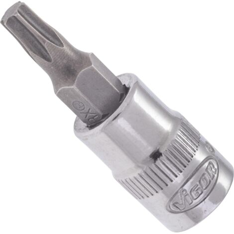 Douille mâle ∙ V2445N ∙ Carré creux 1/4 pouce (6,3 mm) ∙ Profil TORX® intérieur ∙ Taille T25 (1/2)