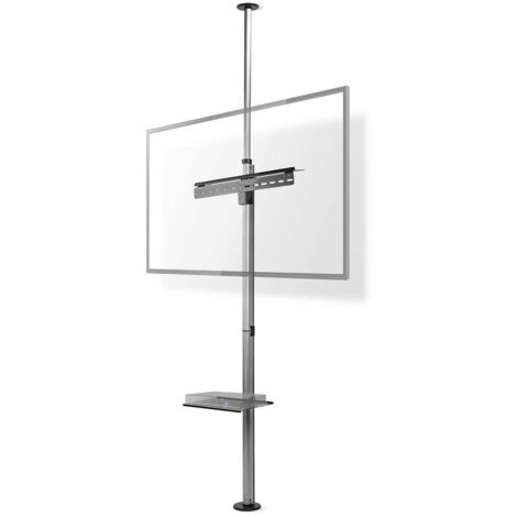 Support TV full mouvement intégral 37-70 pouces – Poids max 30 kg – Inclinable et rotatif – Hauteur réglable 210-270 cm – Acier et aluminium – Nedis (1/5)