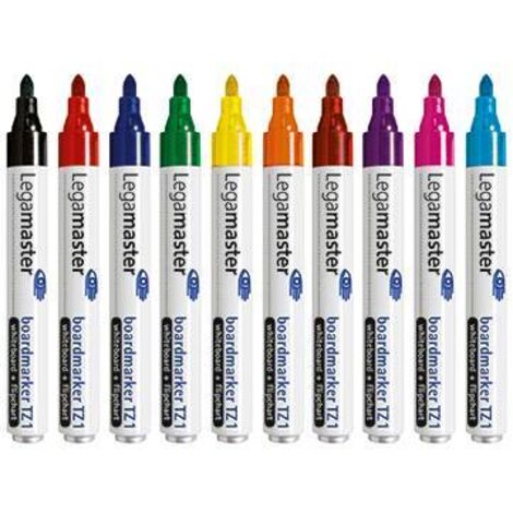 Legamaster boardmarker TZ 1 7-110099 Marqueur tableau blanc bleu, marron, vert, rouge, noir, orange, violet, rose, bleu clair 10 pc(s) X014411 (1/6)