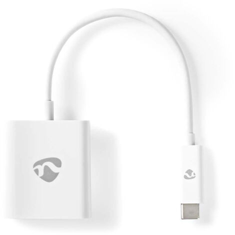 Usb c adapter usb 32 gen 1 usb c male hdmi output 4k30hz 020 m rond nickel plated pvc white box (1/4)