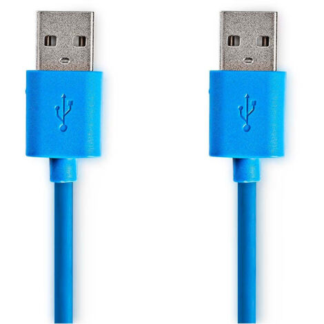 Câble USB 3.0 Nedis CCGP61000BU20 A mâle - A mâle 2,0 M Bleu (1/3)