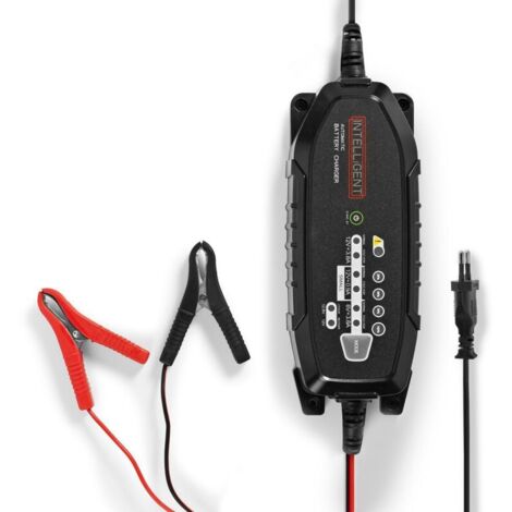 BACCH03 Chargeur de batterie en plomb acide 6 / 12 / 12.8 V DC 3.8 A charge de maintien Euro / Type C (CEE 7/16) Pinces batterie Alimentation par batterie: AGM / Gel / Lead Acid / SLA / VRLA No (1/5)