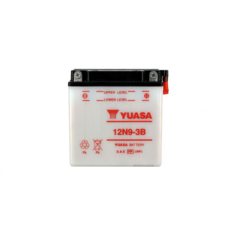 YUASA - BATTERIE MOTO 12N9-3B L 137MM W 76MM H 140MM (1/2)