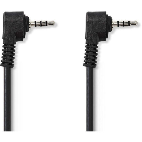 Cable audio video 35 mm hane 35 mm hane nickel platerad 200 m rond pvc svart (1/4)