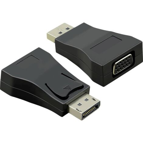 Value 12.99.3156 Adaptateur [1x DisplayPort mâle - 1x VGA femelle] noir Y155562 (1/4)