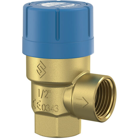 Soupape de sécurité pour installations d'eau chaude PRESCOR B, raccord GW 1/2 pouce, 6 bar (1/4)