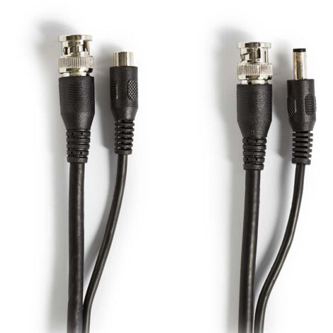 Cable pour camera cctv bnc dc 500 m rond pvc noir boite cadeau (1/3)