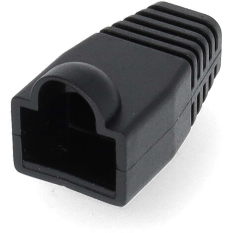 Manchon rj45 pvc noir boite 10 pieces (1/4)