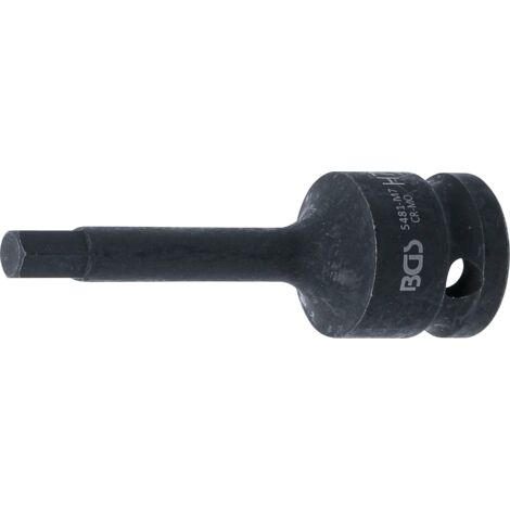 BGS Embout de force entraînement carré femelle 12,5 mm (1/2") hexagone femelle 7 mm - 5481-M7 (1/3)