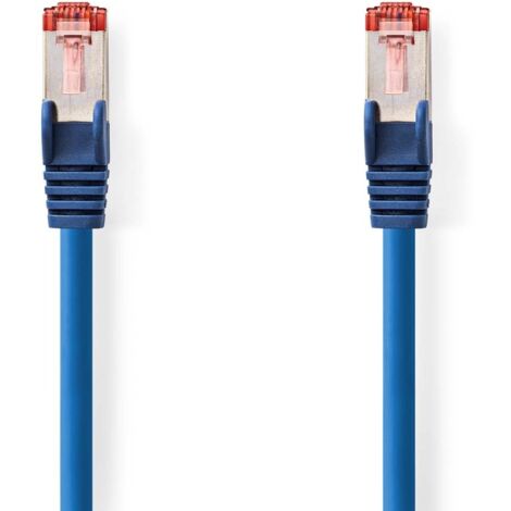 CCGL85221BU05 Câble réseau CAT6 , RJ45 Male , RJ45 Male , S/FTP , 0.50 m , Rond , LSZH , Bleu , Label (1/2)