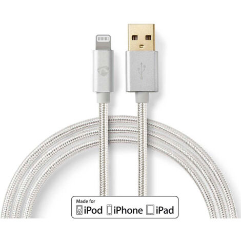 CCTB39300AL10 Câble de Synchronisation et de Charge 1,0 m Plaqué Or USB-A Mâle vers Câble Lightning Mâle 8 Broches Compatible avec les Appareils Apple (1/5)