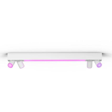 Plafonnier avec bluetooth philips hue centris 4x5.7w + 40w 2000-6500k blanc - 31861800 (1/5)