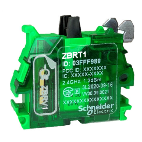 Schneider Electric – Emetteur pour bouton sans fil ZBRT1 – Protocole Zigbee 2.4 GHz – Résistance à la chute 1000 mm – Montage facile 22.5 mm - W14112