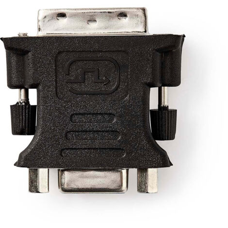 Adaptateur dvi dvi i 245 broches male vga femelle 15p nickele droit pvc noir boite (1/4)
