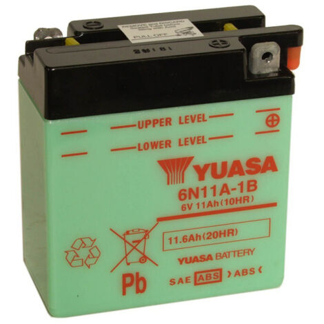 Batterie moto YUASA 6N11A-1B 6V 11.6AH (1/5)