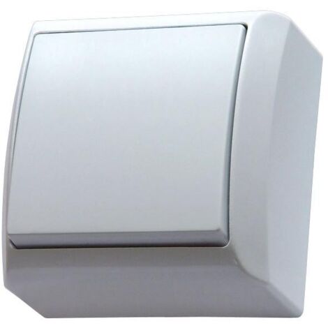 Interrupteur unipolaire, N/T IP20, blanc BIS (1/2)