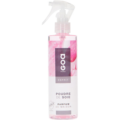 Vaporisateur Esprit poudre de soie 250 ml – Parfum lilas, héliotrope, vanille – Plastique – Hauteur 22 cm, diamètre 5 cm – GOA