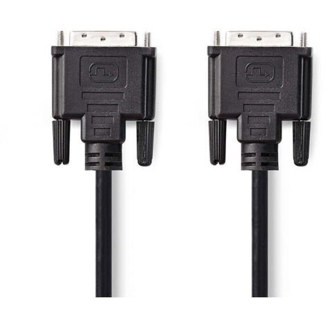 CCGP32000BK100 Câble DVI DVI-D Mâle à 24 + 1 Broches - DVI-D Mâle à 24 + 1 Broches 10 m Noir (1/3)