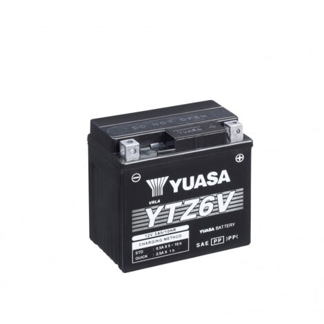 Batterie moto YUASA YTZ6V 12V 5.3AH 90A (1/2)