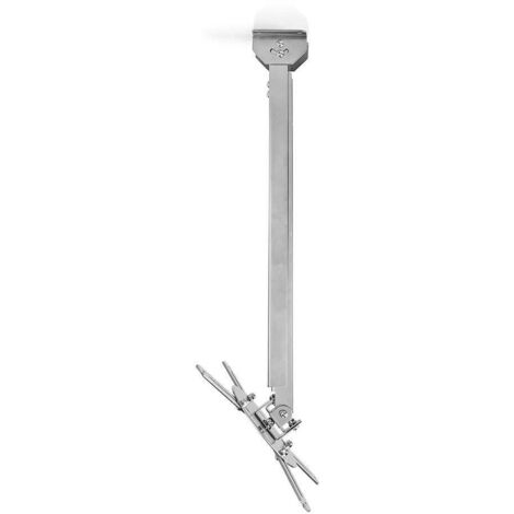 Support pour projecteur entierement reglable 10kg rotatif inclinable acier argent (1/5)