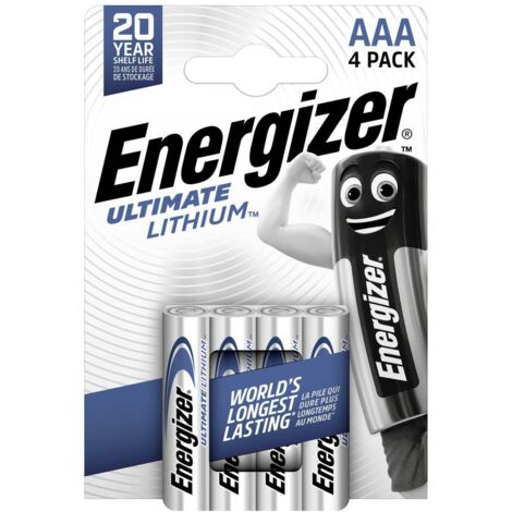 Pile LR3 (AAA) Energizer Ultimate FR03 lithium 1250 mAh 1.5 V 4 pc(s) X37456